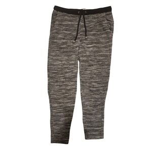 Garage Lounge Pants Knit‎ Marled Black White Drawstring Joggers S P